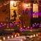 Upgrade Outdoor Halloween Decorations, 6-Pack Swaying Solar Lights (Orange and Purple), Sway by Wind, Long Lasting, 48 LED Waterproof Garden for Party Decor Yard Patio Pathway (JM - Firefly)